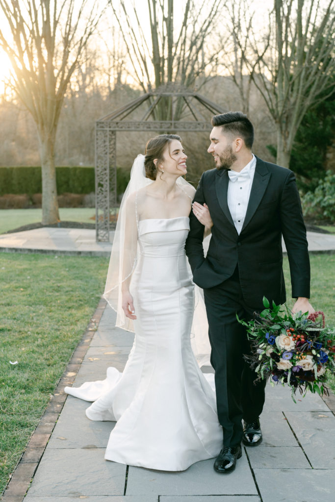 Bride and Groom Winter wedding