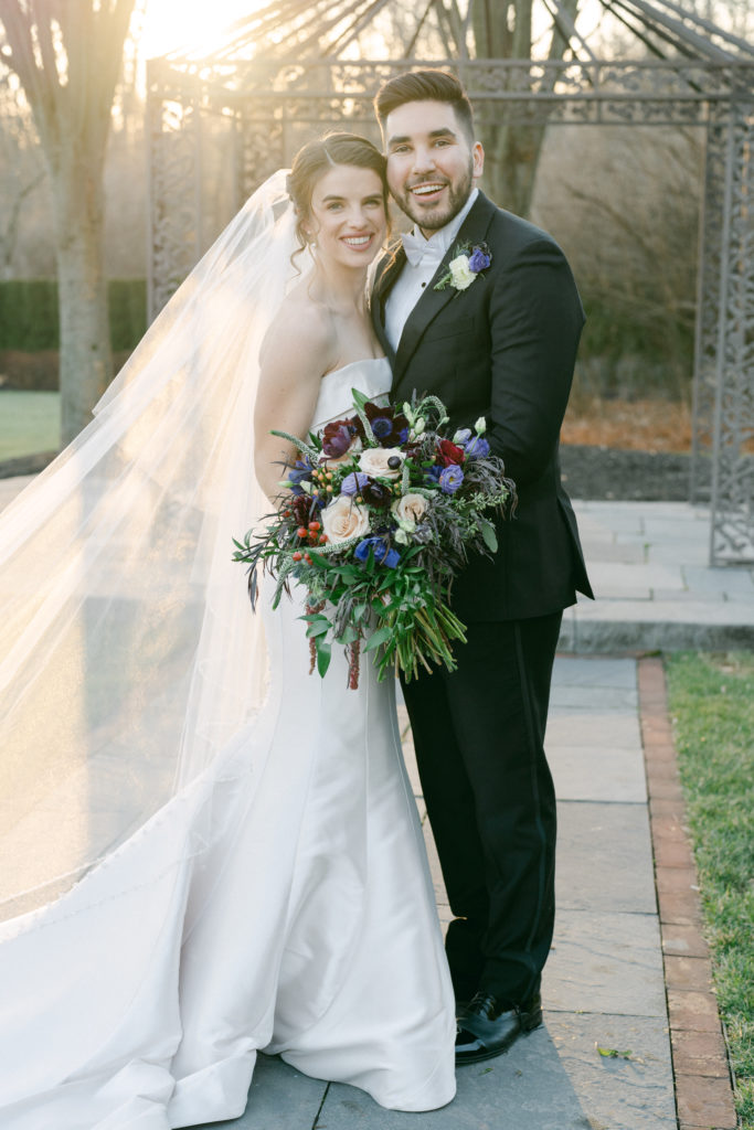 Bride and Groom Winter wedding