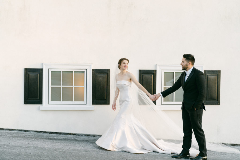 Bride and Groom Winter wedding