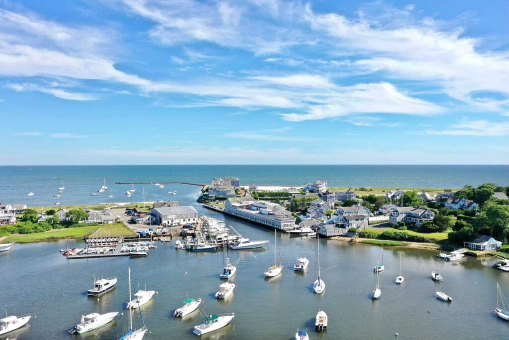 drone shot of the wychmere