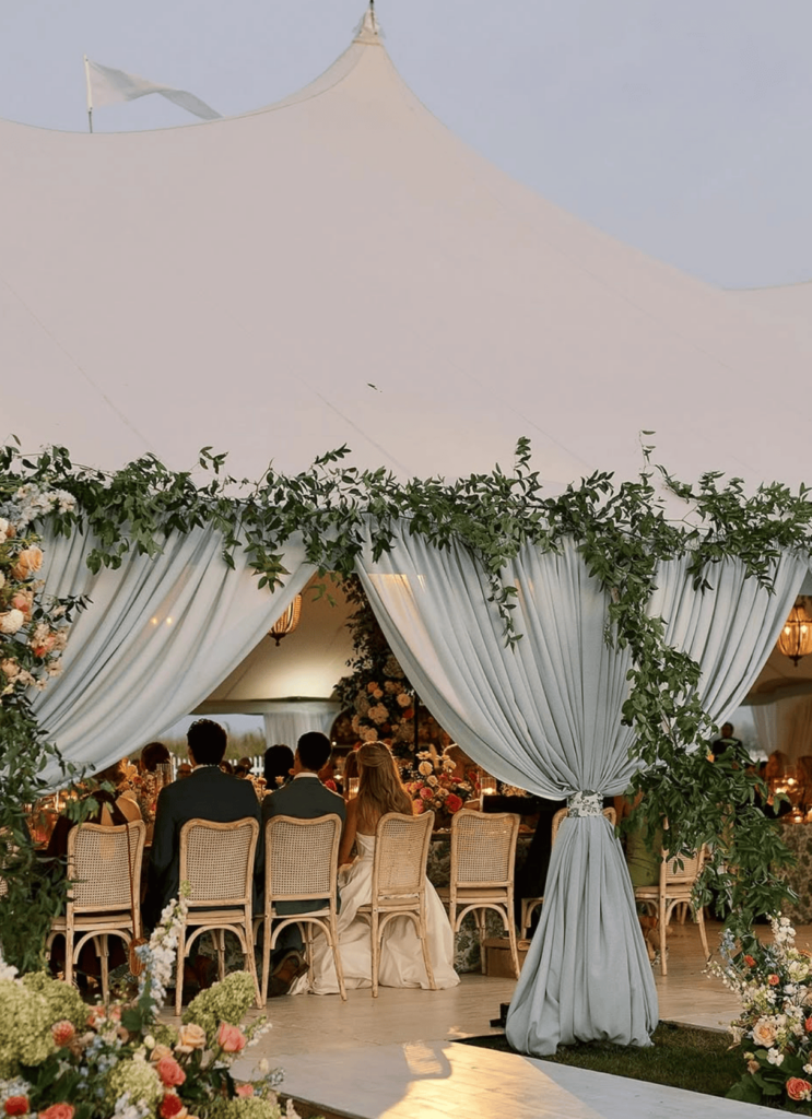 tented wedding reception at chatham bars inn