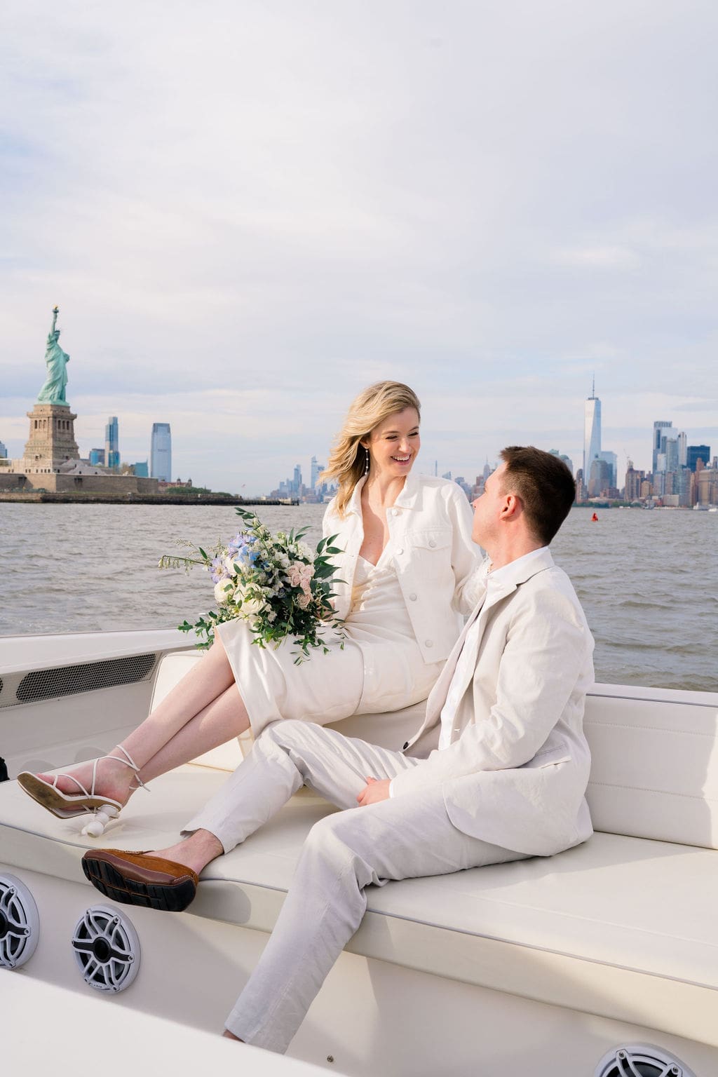 NYC boat engagement session